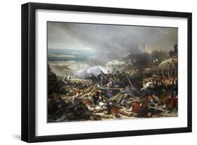 Episode du siège de Sébastopol pendant la guerre de Crimée en 1855, gorge de Malakoff-Adolphe Yvon-Framed Giclee Print