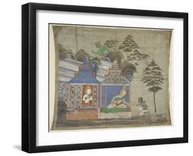 Episode  du Vessantara jataka : Sakkapabba-null-Framed Giclee Print