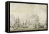 Episode from the Battle Between the Dutch and Swedish Fleets in the Sound-Willem van de Velde-Framed Stretched Canvas