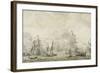 Episode from the Battle Between the Dutch and Swedish Fleets in the Sound-Willem van de Velde-Framed Art Print