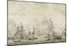 Episode from the Battle Between the Dutch and Swedish Fleets in the Sound-Willem van de Velde-Mounted Art Print