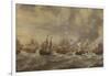 Episode from the Four Days' Naval Battle of June 1666-Willem Van De, The Younger Velde-Framed Giclee Print