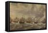 Episode from the Four Days' Naval Battle of June 1666-Willem Van De, The Younger Velde-Framed Stretched Canvas