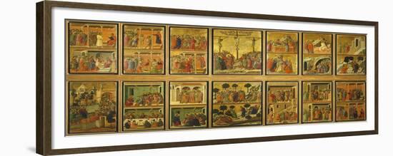 Episodes from Christ's Passion and Resurrection-Duccio Di buoninsegna-Framed Giclee Print