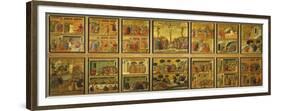 Episodes from Christ's Passion and Resurrection-Duccio Di buoninsegna-Framed Giclee Print