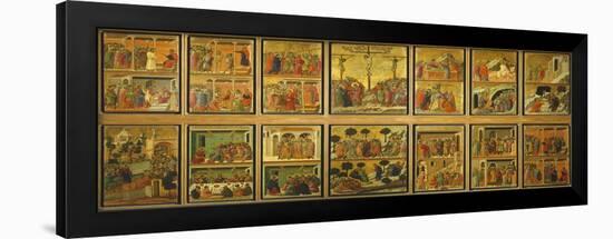 Episodes from Christ's Passion and Resurrection-Duccio Di buoninsegna-Framed Giclee Print