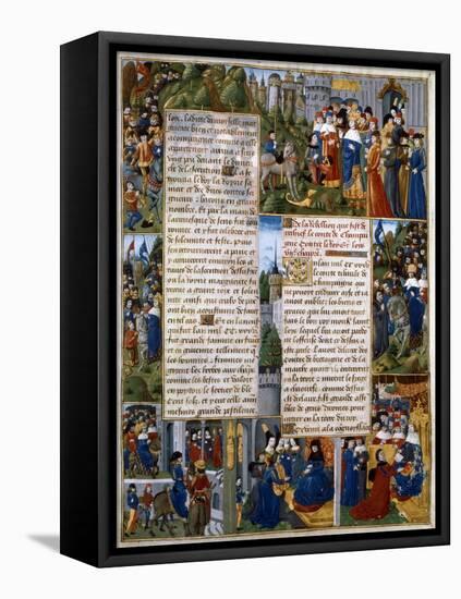 Episodes from the Rebellion of Thibaut De Champagne, 15th Century-null-Framed Stretched Canvas