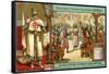 Episodes in the History of Belgium Up Until the 13th Century: Godfrey of Bouillon-null-Framed Stretched Canvas