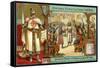 Episodes in the History of Belgium Up Until the 13th Century: Godfrey of Bouillon-null-Framed Stretched Canvas