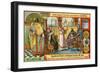 Episodes in the History of Belgium Up Until the 13th Century: King Clovis I-null-Framed Giclee Print