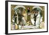 Episodes of the Life of Famous Painters: Michelangelo-null-Framed Giclee Print