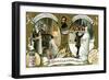 Episodes of the Life of Famous Painters: Michelangelo-null-Framed Giclee Print