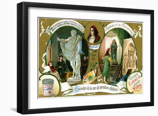 Episodes of the Life of Famous Painters: Raphael-null-Framed Giclee Print