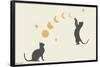 Episodic Drawing - Cat And Moon 1-Trends International-Framed Poster