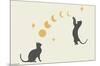 Episodic Drawing - Cat And Moon 1-Trends International-Mounted Poster