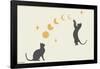Episodic Drawing - Cat And Moon 1-Trends International-Framed Poster