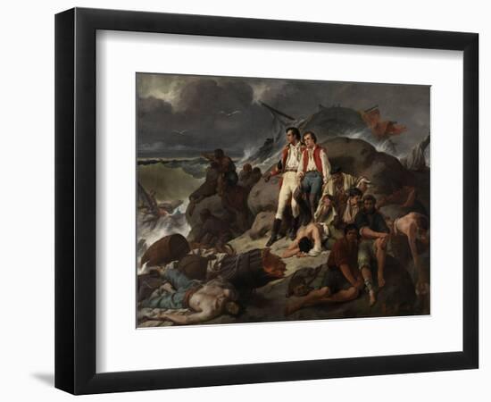 Episodio De Trafalgar, 1862-Francisco Sans Cabot-Framed Giclee Print