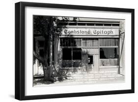 Epitaph Newspaper Office, Tombstone, Arizona-null-Framed Art Print