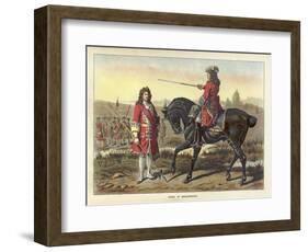 Epochs of the British Army - Epoch of Marlborough-Richard Simkin-Framed Giclee Print