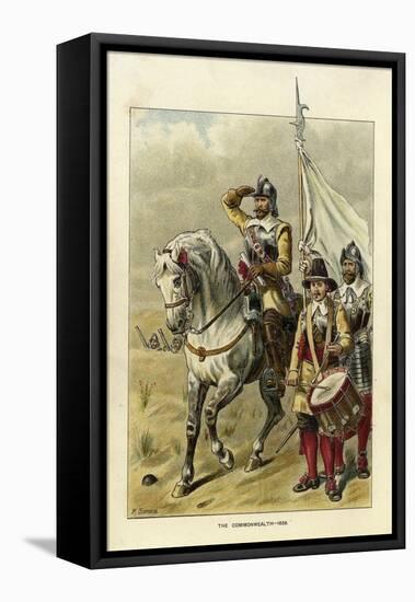 Epochs of the British Army - the Commonwealth-Richard Simkin-Framed Stretched Canvas