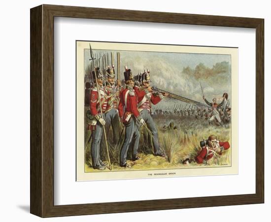 Epochs of the British Army - the Peninsular Epoch-Richard Simkin-Framed Giclee Print