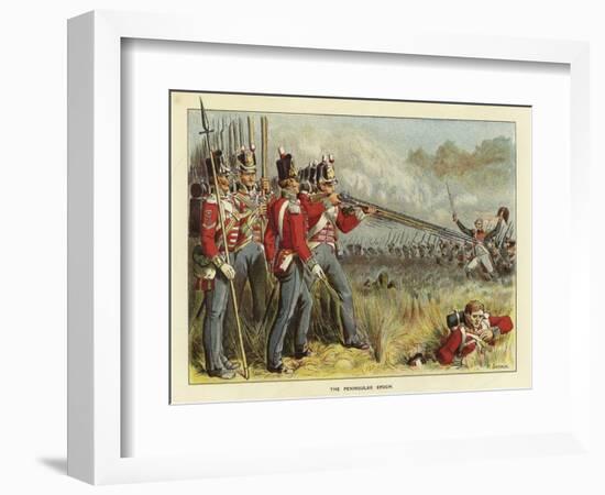 Epochs of the British Army - the Peninsular Epoch-Richard Simkin-Framed Giclee Print