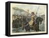 Epochs of the British Army - the Revolution-Richard Simkin-Framed Stretched Canvas