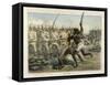 Epochs of the British Army - the Soudan-Richard Simkin-Framed Stretched Canvas