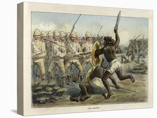 Epochs of the British Army - the Soudan-Richard Simkin-Stretched Canvas