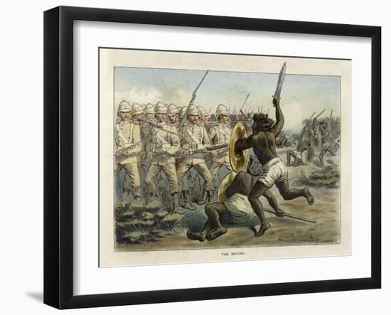 Epochs of the British Army - the Soudan-Richard Simkin-Framed Giclee Print