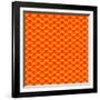 EPS 10: Seamless Pattern of Small Colorful Goldfish or Koi Fish Scales Forming a Pattern Repeat Pat-Sylvie Bouchard-Framed Art Print