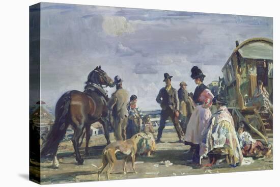 Epsom Downs - City and Suburban Day-Sir Alfred Munnings-Stretched Canvas