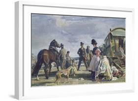 Epsom Downs - City and Suburban Day-Sir Alfred Munnings-Framed Giclee Print