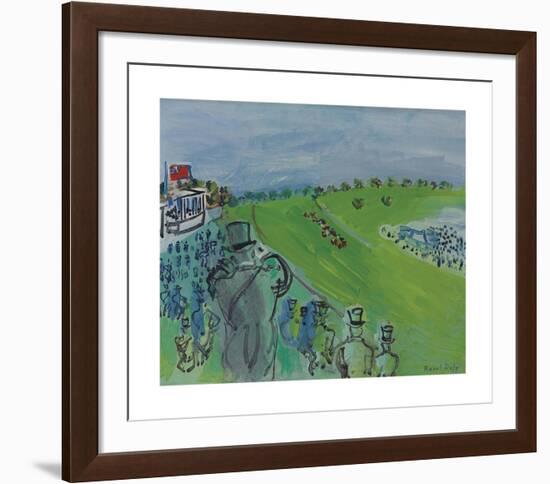 Epsom, La Course-Raoul Dufy-Framed Premium Giclee Print