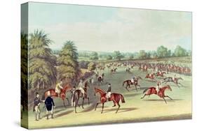 Epsom: Preparing to Start, 1830-James Pollard-Stretched Canvas