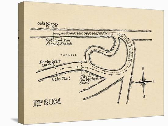 Epsom Race Course, 1940-null-Stretched Canvas