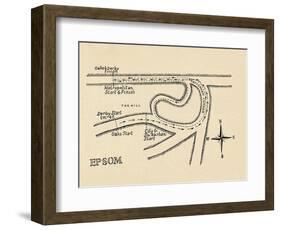 Epsom Race Course, 1940-null-Framed Giclee Print