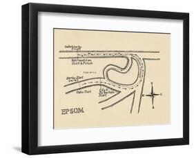 Epsom Race Course, 1940-null-Framed Giclee Print