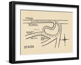 Epsom Race Course, 1940-null-Framed Giclee Print