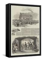 Epsom Races 1846-null-Framed Stretched Canvas