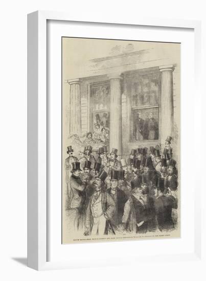 Epsom Races, Hrh Prince Albert and Hrh Prince Frederick William of Prussia in the Grand Stand-null-Framed Giclee Print