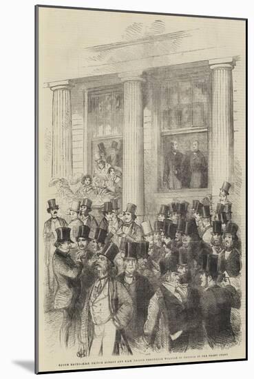 Epsom Races, Hrh Prince Albert and Hrh Prince Frederick William of Prussia in the Grand Stand-null-Mounted Giclee Print