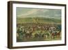 'Epsom Races - The Betting Post', 1836, (1929)-Charles Hunt-Framed Giclee Print