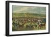 'Epsom Races - The Betting Post', 1836, (1929)-Charles Hunt-Framed Giclee Print