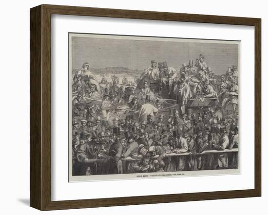 Epsom Races, Waiting for the Start-null-Framed Giclee Print