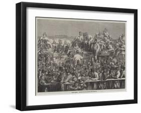 Epsom Races, Waiting for the Start-null-Framed Giclee Print