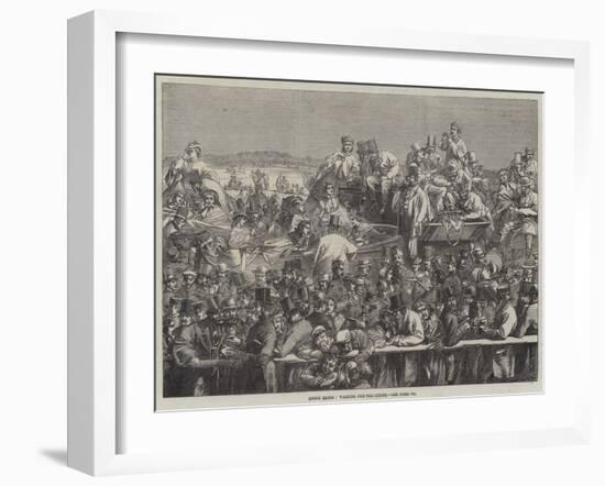 Epsom Races, Waiting for the Start-null-Framed Giclee Print