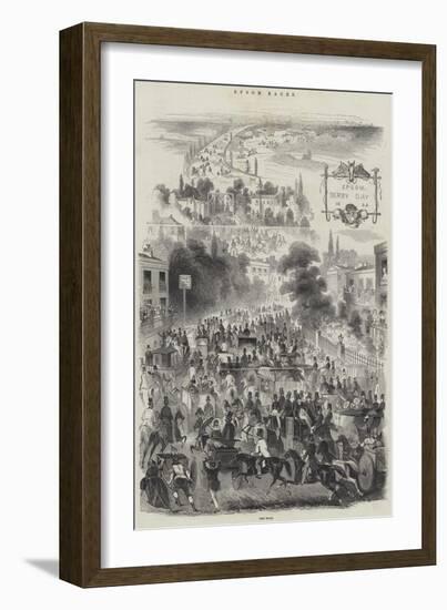 Epsom Races-null-Framed Giclee Print