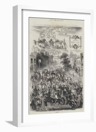 Epsom Races-null-Framed Giclee Print