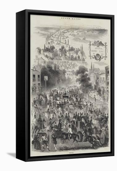 Epsom Races-null-Framed Stretched Canvas